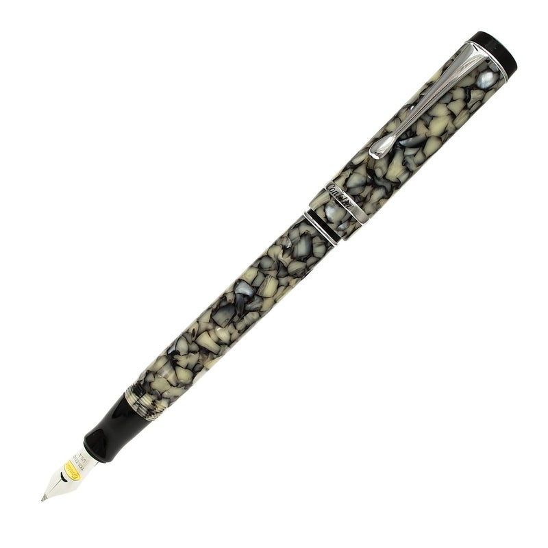 Conklin Duragraph Fountain Pen Cracked Ice - Medium Nib, Timeless Design for Everyday Writing, Premium Craftsmanship - Image 1